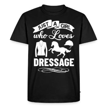 Dressage Riding Horse Training Dressage - Men's Premium Organic T-Shirt - black - Front - Nico (187cm)