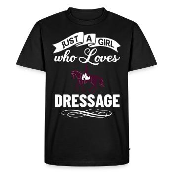 Dressage Riding Horse Training Dressage - Men's Premium Organic T-Shirt - black - Front - Nico (187cm)