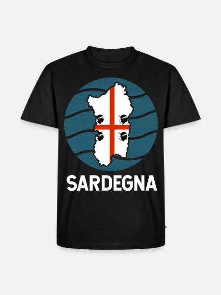 Sardinia Flag - Men's Premium Organic T-Shirt - black