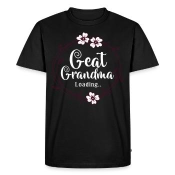Great-grandmother Grandma Great-grandparents Grandmother - Men's Premium Organic T-Shirt - black - Front - Nico (187cm)