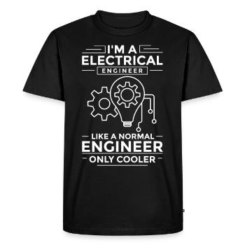 Electrical Engineering Engineer Research Development - Men's Premium Organic T-Shirt - black - Front - Nico (187cm)