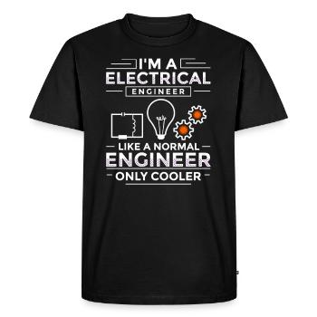 Electrical Engineering Engineer Research Development - Men's Premium Organic T-Shirt - black - Front - Nico (187cm)