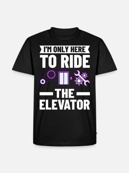 Elevator Elevator Tekniker Elevator Elevator Elevator - Herre Premium økologisk T-shirt - sort