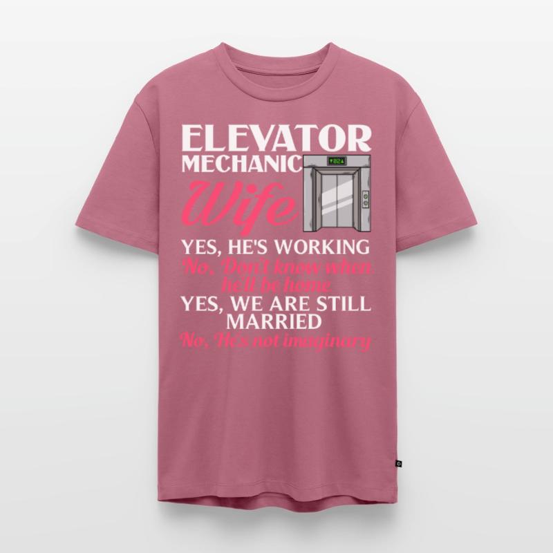 Elevator Elevator System Technician Woman Elevator Elevator Men's Premium Organic T-Shirt