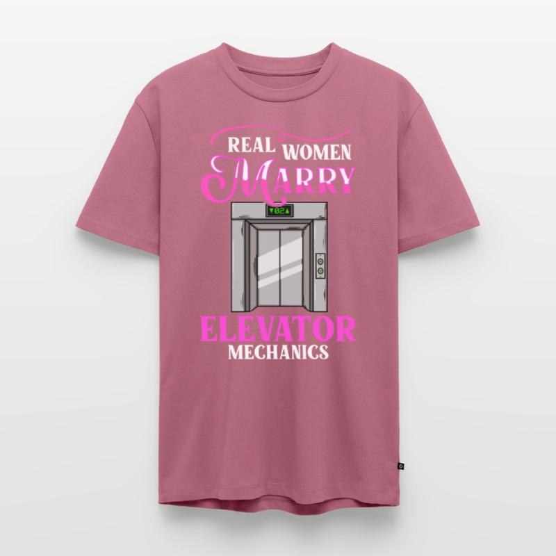 Elevator Elevator System Technician Woman Elevator Elevator Men's Premium Organic T-Shirt