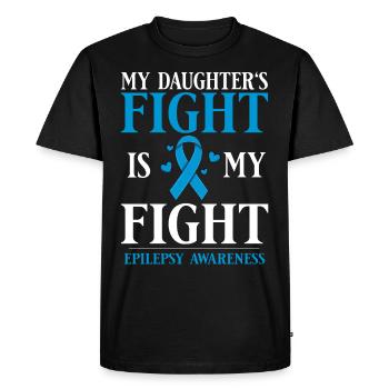 Epilepsy Convulsive disease Epileptic seizure - Men's Premium Organic T-Shirt - black - Front - Nico (187cm)
