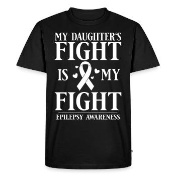 Epilepsy Convulsive disease Epileptic seizure - Men's Premium Organic T-Shirt - black - Front - Nico (187cm)