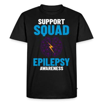 Epilepsy Convulsive disease Epileptic seizure - Men's Premium Organic T-Shirt - black - Front - Nico (187cm)