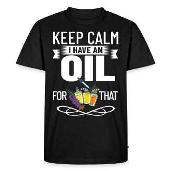Essential Oil Diffuser Aromatherapy Plants - Men's Premium Organic T-Shirt - black - Front - Nico (187cm)