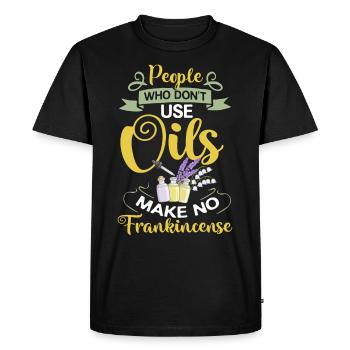 Essential Oil Diffuser Aromatherapy Plants - Men's Premium Organic T-Shirt - black - Front - Nico (187cm)