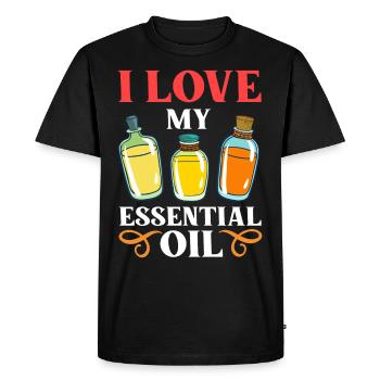 Essential Oil Diffuser Aromatherapy Plants - Men's Premium Organic T-Shirt - black - Front - Nico (187cm)