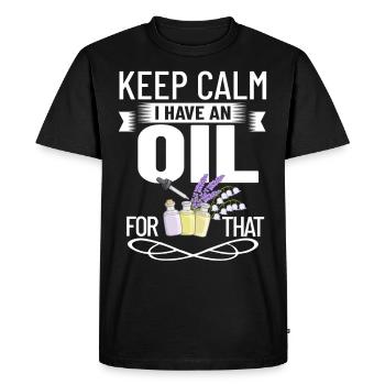 Essential Oil Diffuser Aromatherapy Plants - Men's Premium Organic T-Shirt - black - Front - Nico (187cm)
