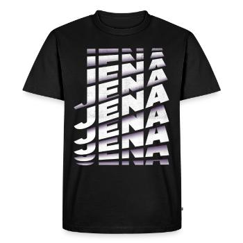 Jena Allemagne City Font Skyline Accueil - T-shirt Premium bio Homme - noir - Devant - Nico (187cm)