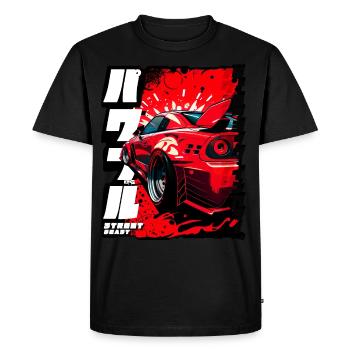 Puissante bête de rue Skyline R32 - T-shirt Premium bio Homme - noir - Devant - Nico (187cm)