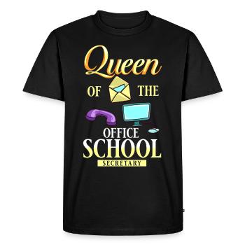 School secretary School Secretary Office staff Office - Men's Premium Organic T-Shirt - black - Front - Nico (187cm)