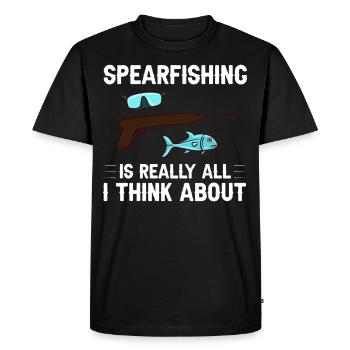 Pêche sous-marine Pêcheurs au harpon Pêcheurs au harpon - T-shirt Premium bio Homme - noir - Devant - Nico (187cm)