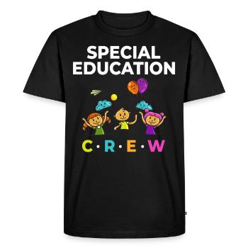 Éducation spécialisée Éducation spécialisée Promotion des besoins spéciaux - T-shirt Premium bio Homme - noir - Devant - Nico (187cm)