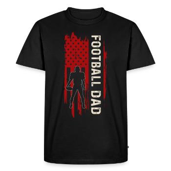 Footballeur Père Papa Joueur de football Cadeau - T-shirt Premium bio Homme - noir - Devant - Nico (187cm)
