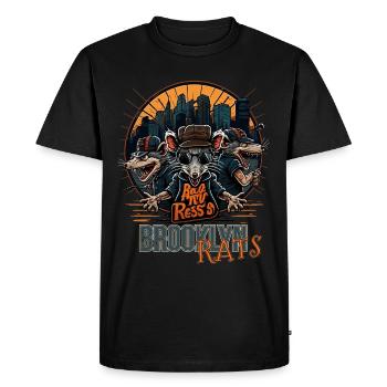 New York City Brooklyn Rat Plague - Men's Premium Organic T-Shirt - black - Front - Nico (187cm)