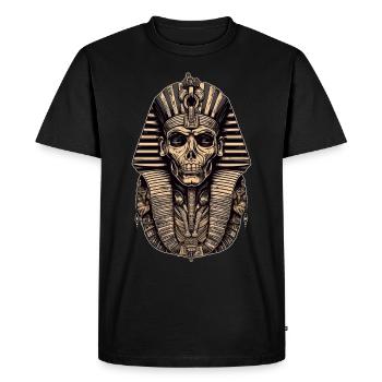 Pharaon Egypte Crâne Death Mask Cadeau - T-shirt Premium bio Homme - noir - Devant - Nico (187cm)