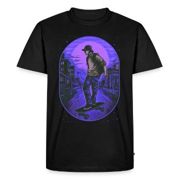 Planchistes - T-shirt Premium bio Homme - noir - Devant - Nico (187cm)
