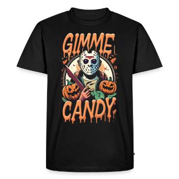 Halloween Gimme Candy Spooky Saison - T-shirt Premium bio Homme - noir - Devant - Nico (187cm)
