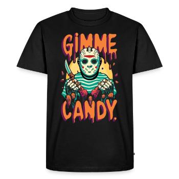 Halloween Gimme Candy Spooky Saison - T-shirt Premium bio Homme - noir - Devant - Nico (187cm)