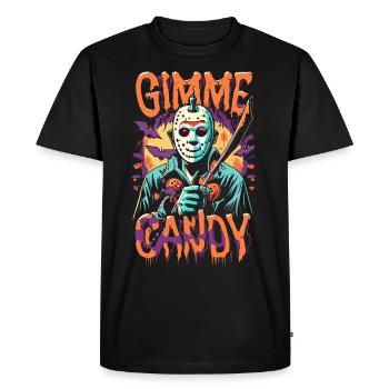 Halloween Gimme Candy Spooky Saison - T-shirt Premium bio Homme - noir - Devant - Nico (187cm)
