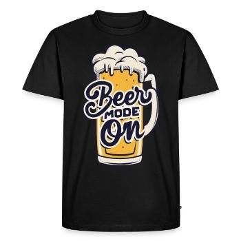 Beer Mode On Beer Drinkers Beer Lovers - Men's Premium Organic T-Shirt - black - Front - Nico (187cm)