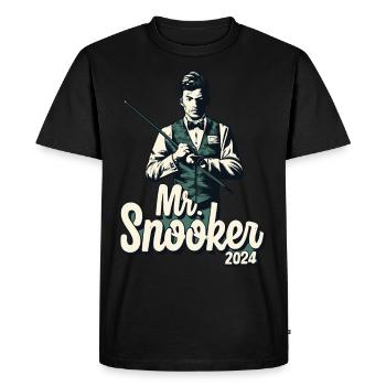 Mr. Snooker Pool Billiards Snooker Player - Men's Premium Organic T-Shirt - black - Front - Nico (187cm)