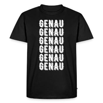 Dicton vraiment drôle - T-shirt Premium bio Homme - noir - Devant - Nico (187cm)