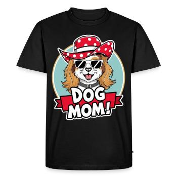 Chien mignon avec chapeau et lunettes de soleil amoureux des chiens - T-shirt Premium bio Homme - noir - Devant - Nico (187cm)