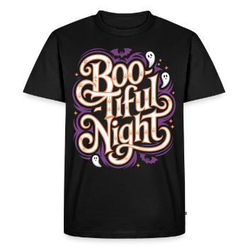 Boo-Tiful Nuit Halloween Effrayant Drôle - T-shirt Premium bio Homme - noir - Devant - Nico (187cm)