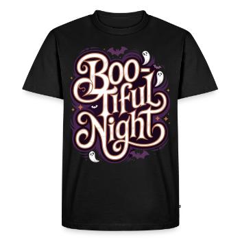 Boo-Tiful Nuit Halloween Effrayant Drôle - T-shirt Premium bio Homme - noir - Devant - Nico (187cm)