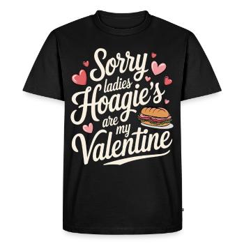 Désolé mesdames Hoagie’s sont ma Saint-Valentin - T-shirt Premium bio Homme - noir - Devant - Nico (187cm)