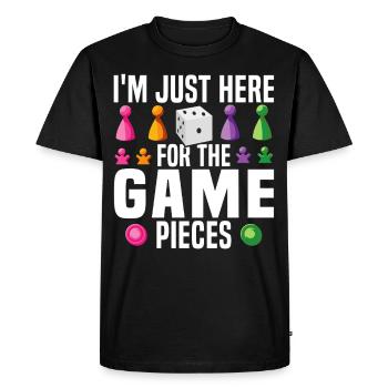 Game Enthusiasts Play Board Game Humor Jokes - Men's Premium Organic T-Shirt - black - Front - Nico (187cm)