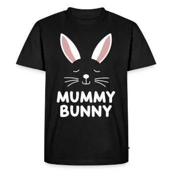 Mummy Bunny Easter design for bunny fans - Men's Premium Organic T-Shirt - black - Front - Nico (187cm)