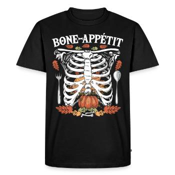 Fall Skeleton Festival Thanksgiving Xray - Men's Premium Organic T-Shirt - black - Front - Nico (187cm)