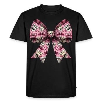 Coquette arc théâtre masque motif drame comédie - T-shirt Premium bio Homme - noir - Devant - Nico (187cm)
