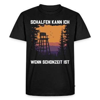 Chasse Saison Fermée - T-shirt Premium bio Homme - noir - Devant - Nico (187cm)