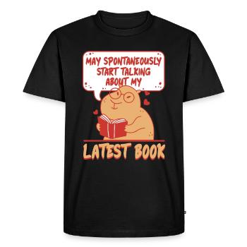 Author Authors Talking About my Latest Book - Men's Premium Organic T-Shirt - black - Front - Nico (187cm)