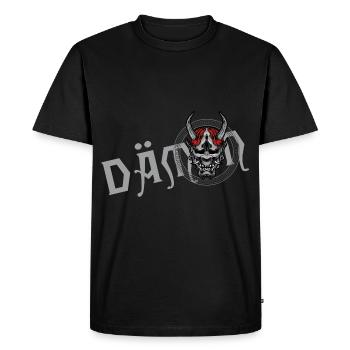 devil satan demon horns hell Demon inside - Men's Premium Organic T-Shirt - black - Front - Nico (187cm)