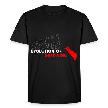 Parachute, Adrenaline, Free Fall, Paragliding - Men's Premium Organic T-Shirt - black - Front - Nico (187cm)