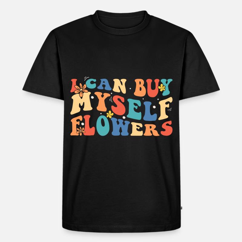 Flower Affection Romantic - Men's Premium Organic T-Shirt - black