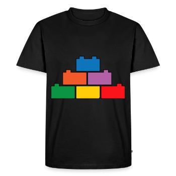 Brick Builder Toys Blocks Clamping Blocks Bricks - Men's Premium Organic T-Shirt - black - Front - Nico (187cm)