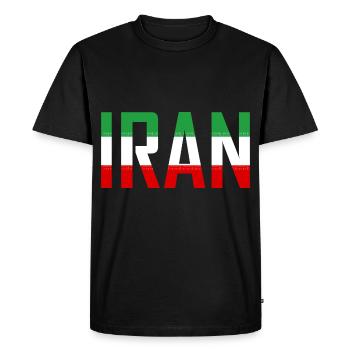 Iran Perse - T-shirt Premium bio Homme - noir - Devant - Nico (187cm)