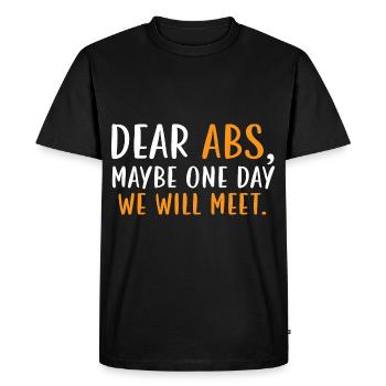 Chers abdominaux Peut-être qu’un jour nous ne le ferons pas - T-shirt Premium bio Homme - noir - Devant - Nico (187cm)