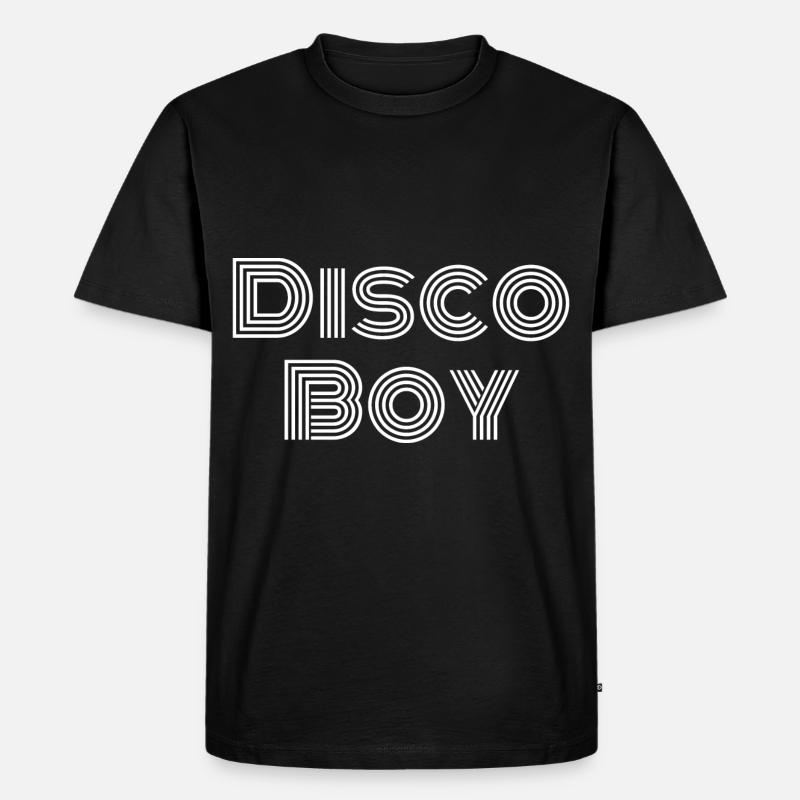 Disco Boy - Männer Premium Bio T-Shirt - Schwarz