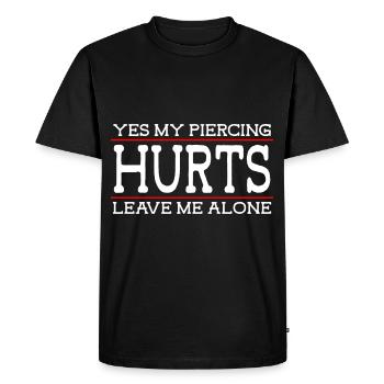 Piercer Piercing Studio - T-shirt Premium bio Homme - noir - Devant - Nico (187cm)