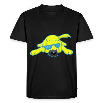 Meme Chien Animaux Enfants Enfants Chiens Ukraine - T-shirt Premium bio Homme - noir - Devant - Nico (187cm)